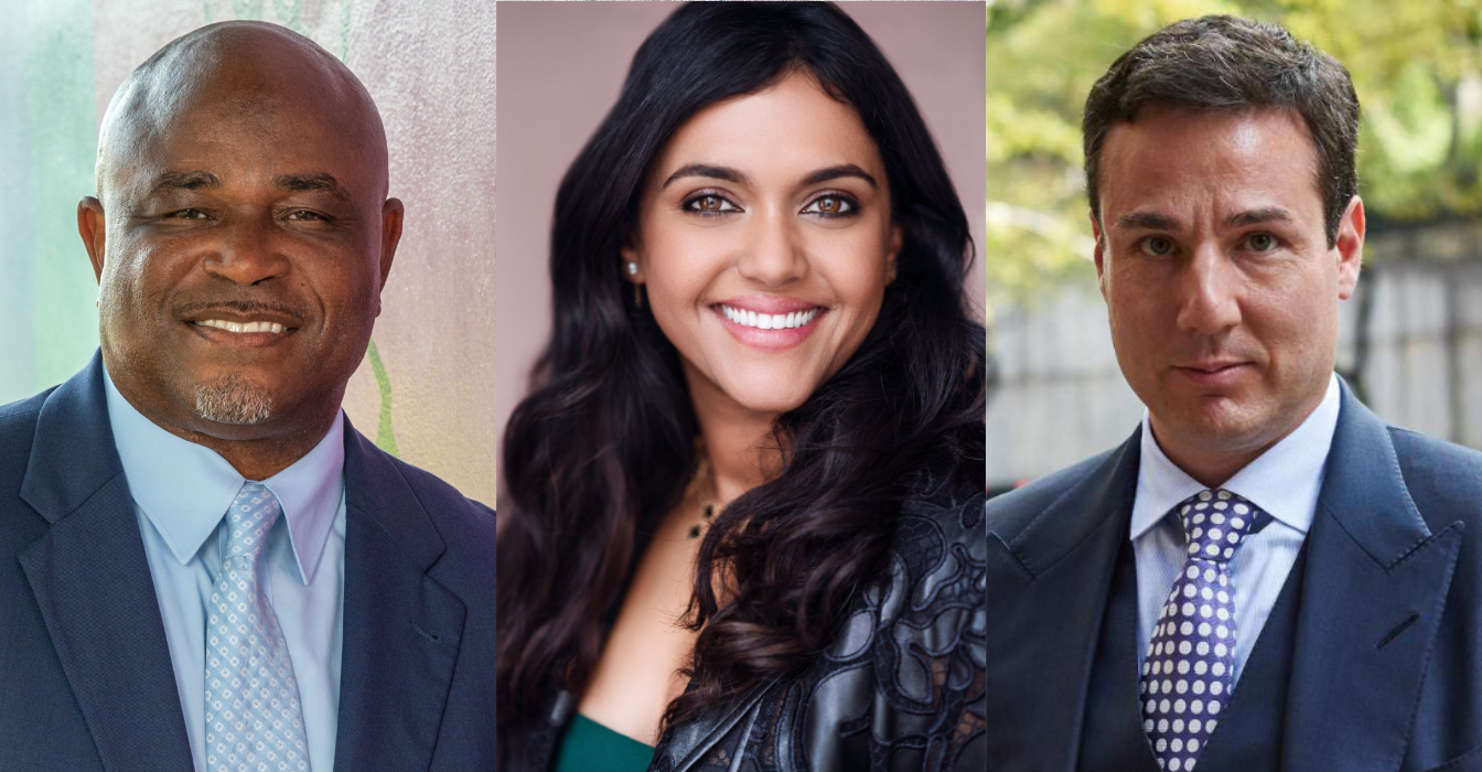 Robert Clemons (Miles Partner Placement), Divya Bala (Avance Partner Search) and Jamie Diaferia (Infinite Global)