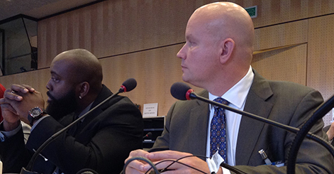 Connell at the Committee Against Torture's review of the United States at the U.N. in Geneva.