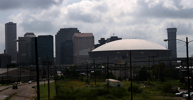 Photo of New Orleans cityscape by Hugh Williams.