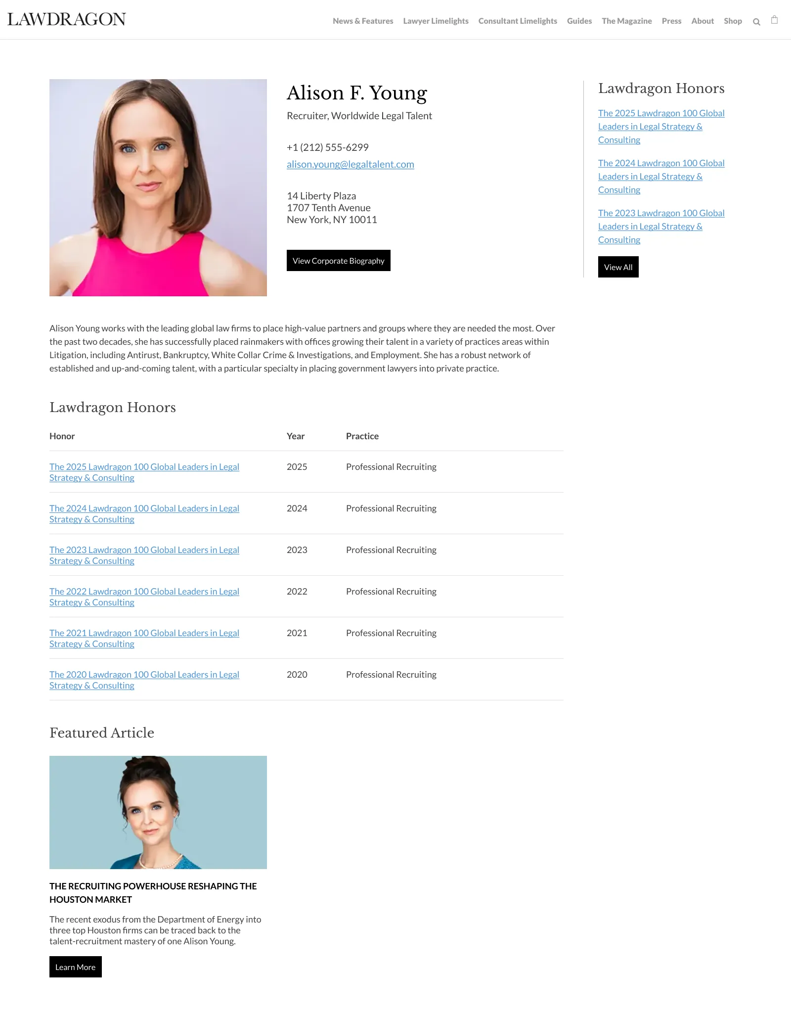 Sample Elevated Consultant Profile