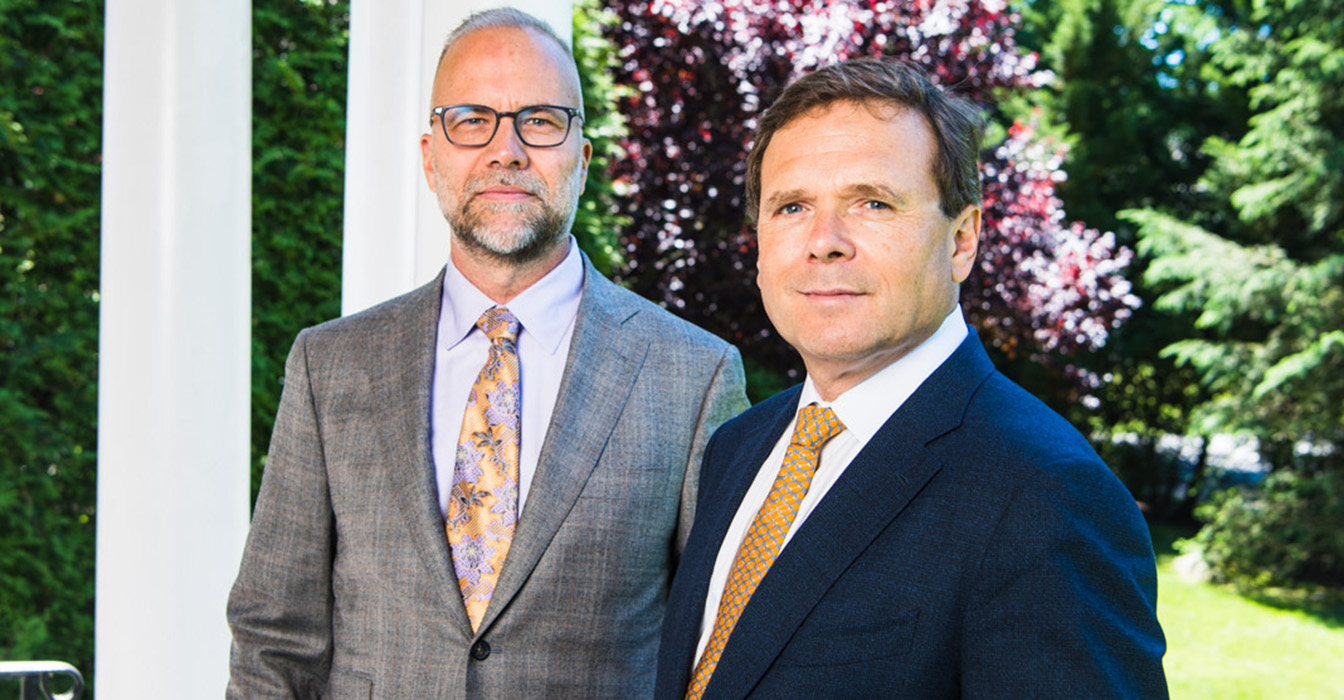 Photo of Christopher Lometti (left) and Joel Laitman by Laura Barisonzi