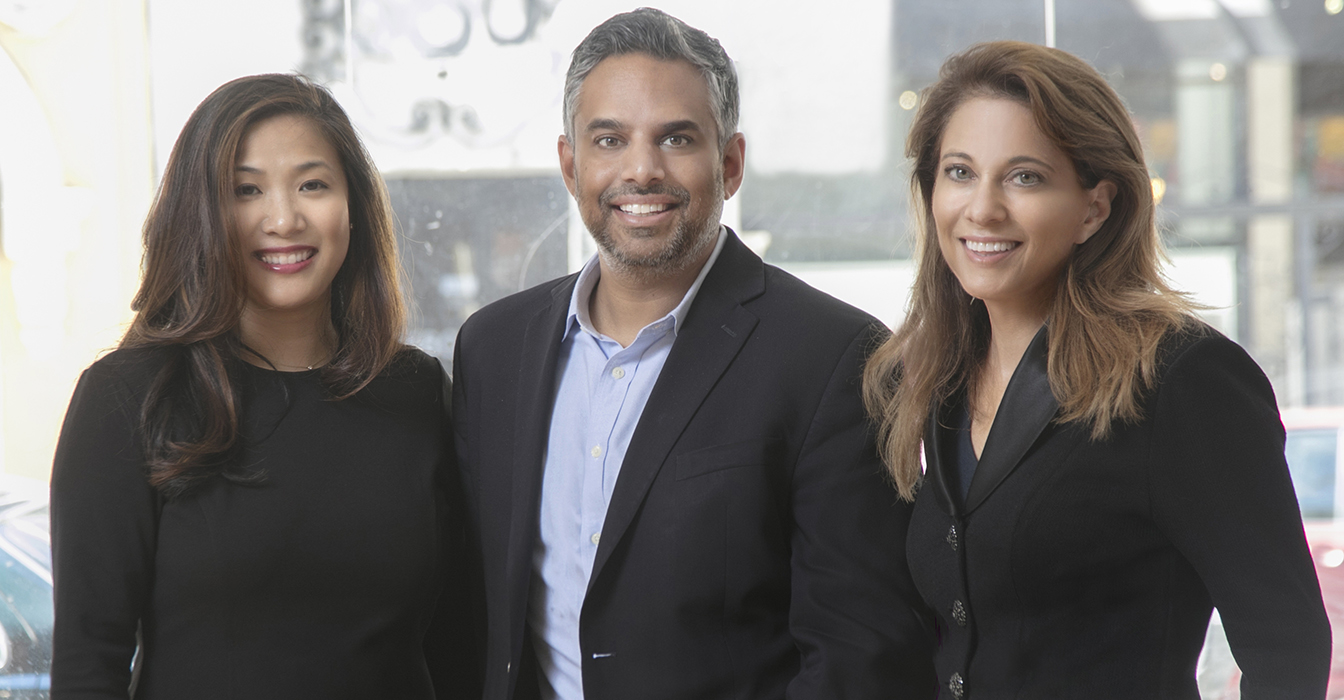 Photo of Christy Nguyen, Sameer Khedekar and Julie Pearl provided by the firm.