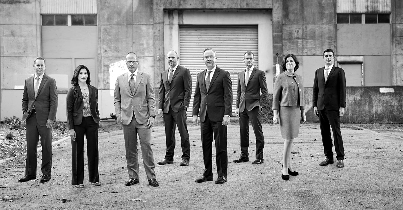 From left to right: Eric Madden, Lisa Tsai, Bill Reid, Nate Palmer, Jason Collins, Joshua Bruckerhoff, Rachel Fleishman and Craig Boneau. Photography by Laura Crosta.