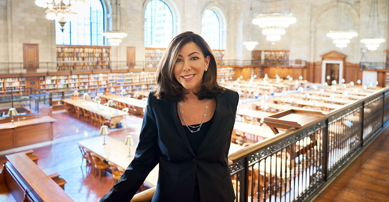 Deborah Farone at the N.Y. Public Library, where she is Advisor to the Chairman of the Board. Photo by Laura Barisonzi.