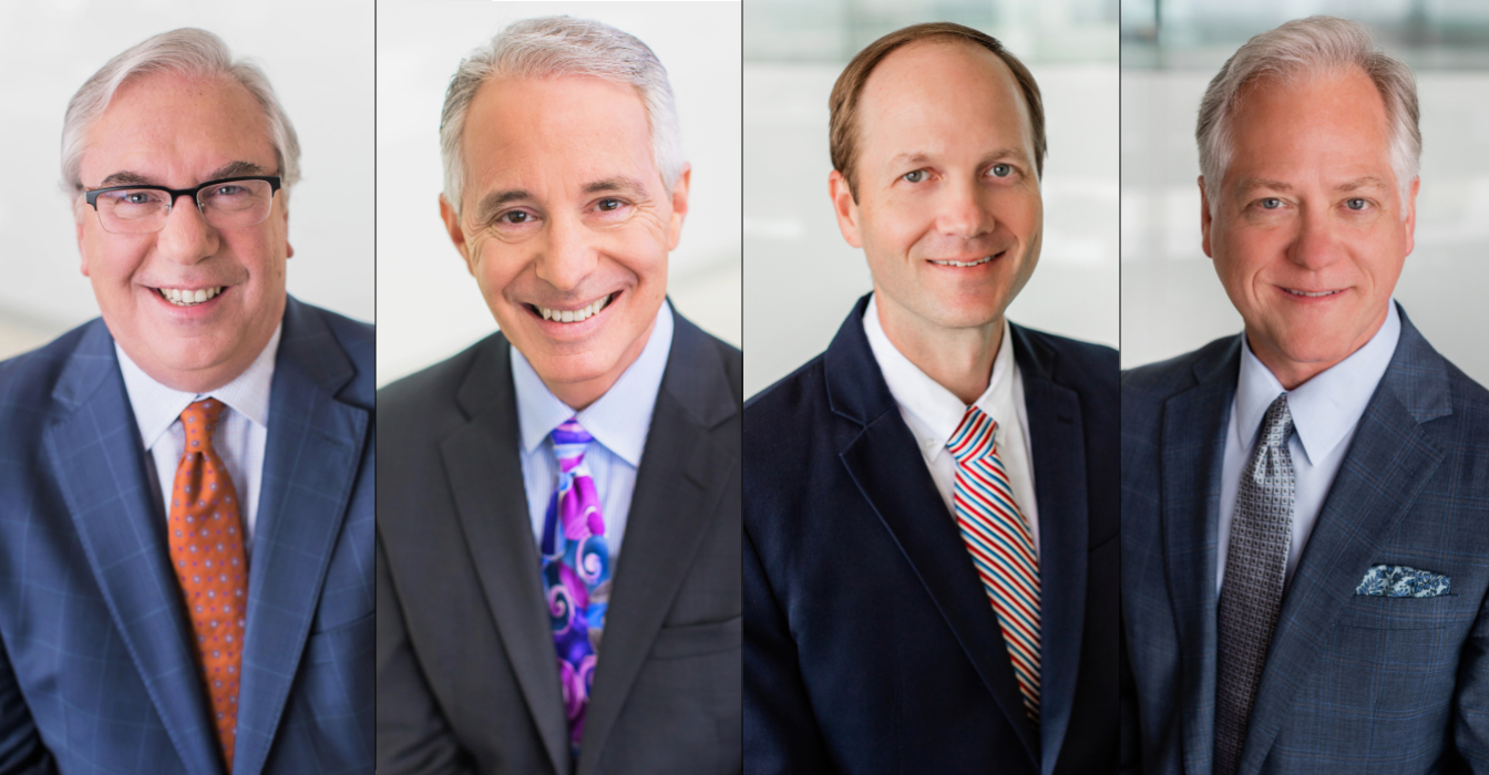 Core members of Androvett Legal Media and Marketing (left to right): Mike Androvett, Mark Annick, Zack McKamie and Scott Parks.