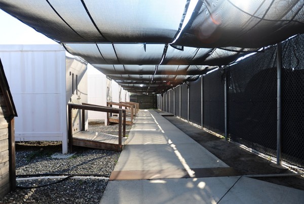 A view of the detainee holding cells near the court where the five Sept. 11 defendants will be tried. (Photo courtesy of Joint Task Force Guantanamo, Public Affairs.)