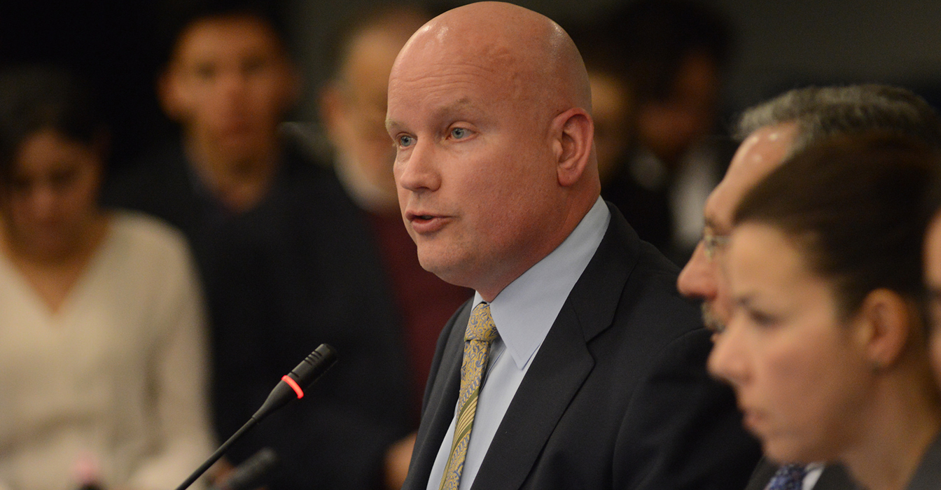 Photo of defense attorney James Connell by the Inter-American Commission on Human Rights.